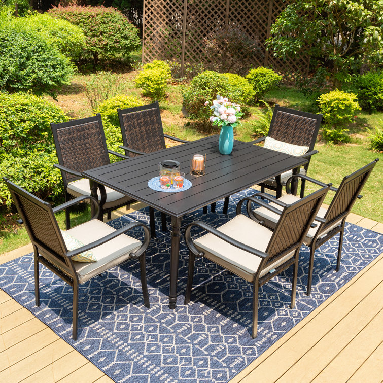 6 person outdoor dining table set new arrivals